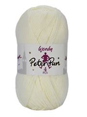 Wendy Peter Pan 4 Ply 303 Pale Lemon Acrylic and Nylon Blend